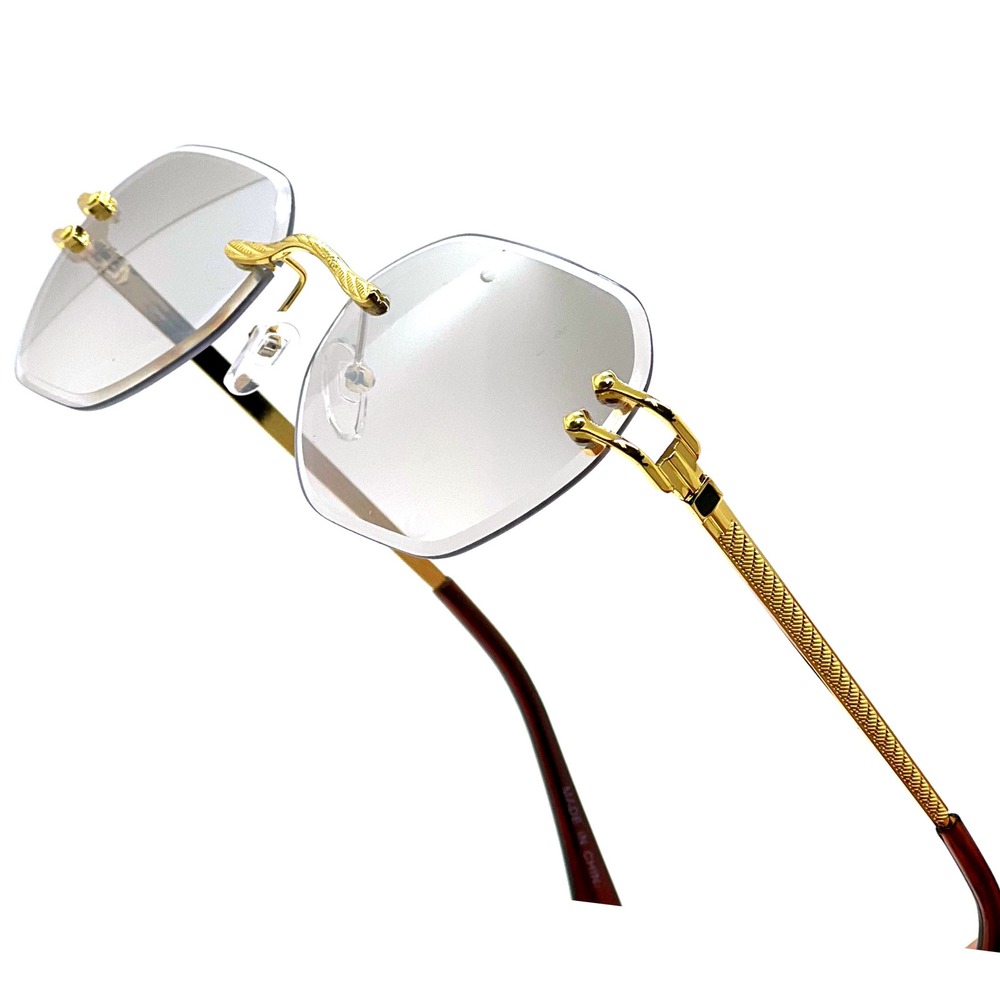 Men Sunglasses Tinted Clear Lens UV400 Protection Street Wear Trendy Hip Hop New